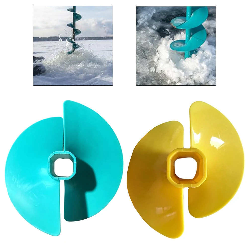 1pc Ice Auger Bit Fan Blade 6 Inch For Ice Auger Bit Fishing Nylon Drill With Adapter Float Power Tools Replacement Accessories