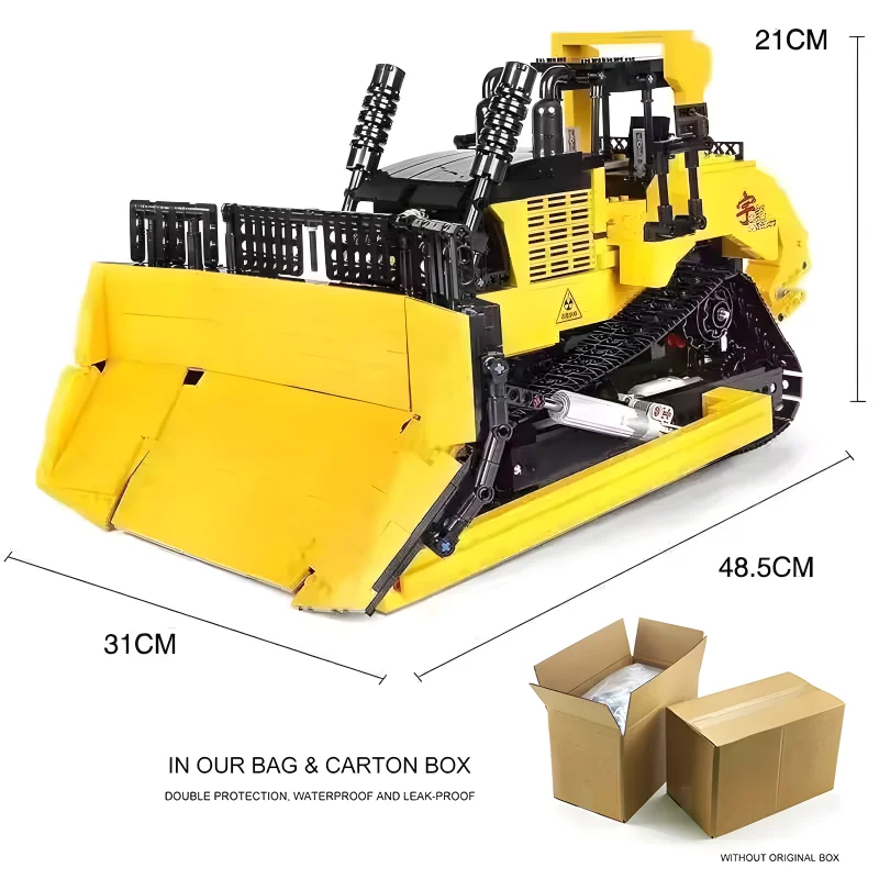 New MOC 22011 Highdifficult large bulldozers  Technical RC control Model Building Blocks Brick Assembly DIY Toys Christmas Gifts