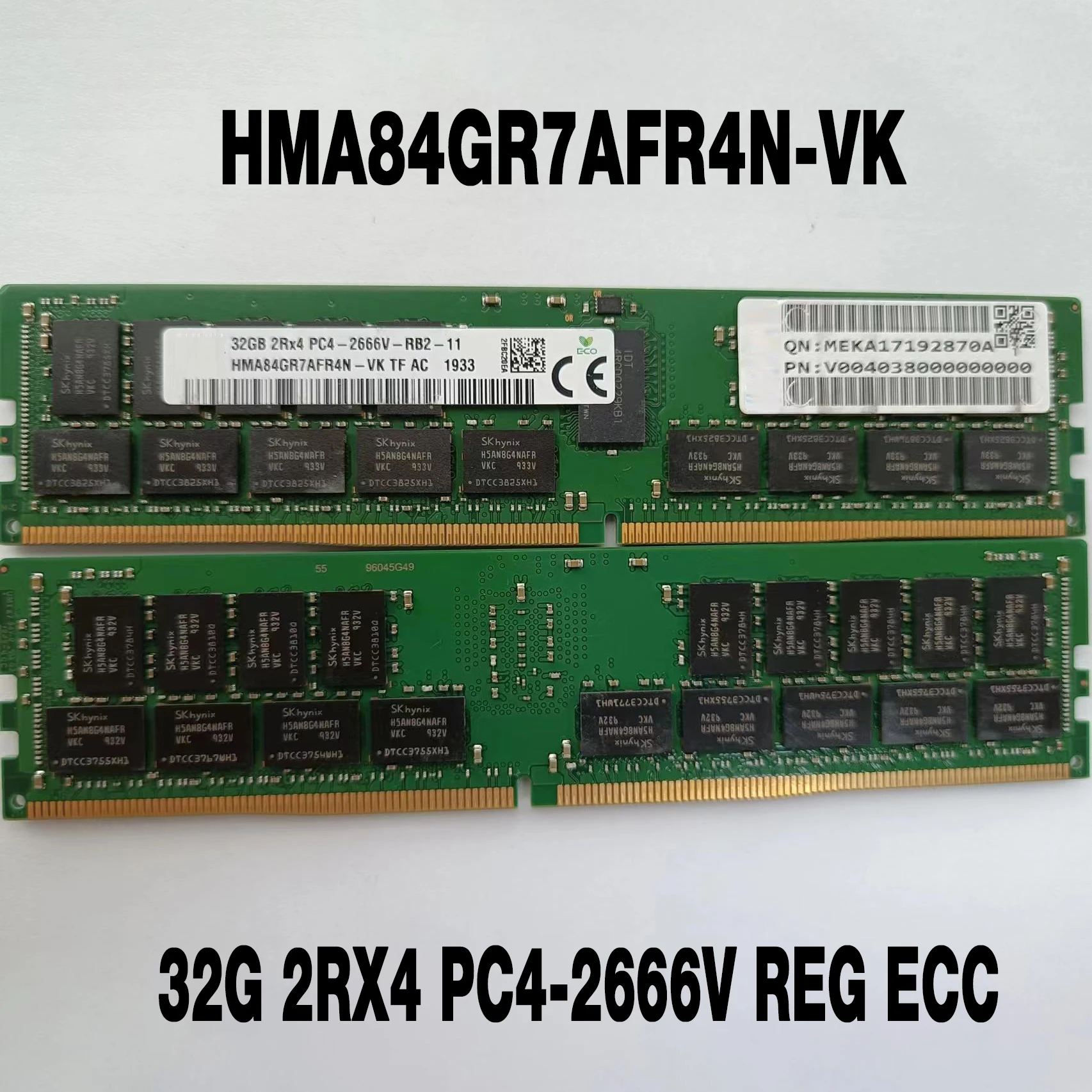 

1 шт., Φ 32G 2RX4, Φ REG ECC для серверной памяти SKhynix