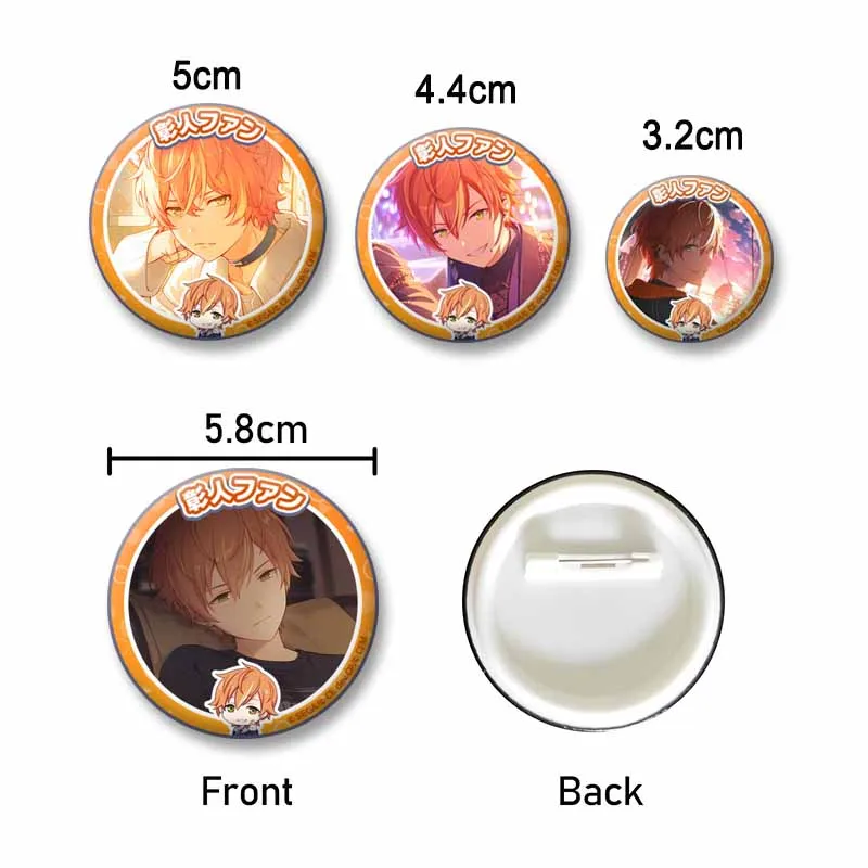 Creative Game Character Shinonome Lapel Pins Trend Project Sekai Figure Badge Clothing Bag Accessories Cartoon Jewlery Brooches