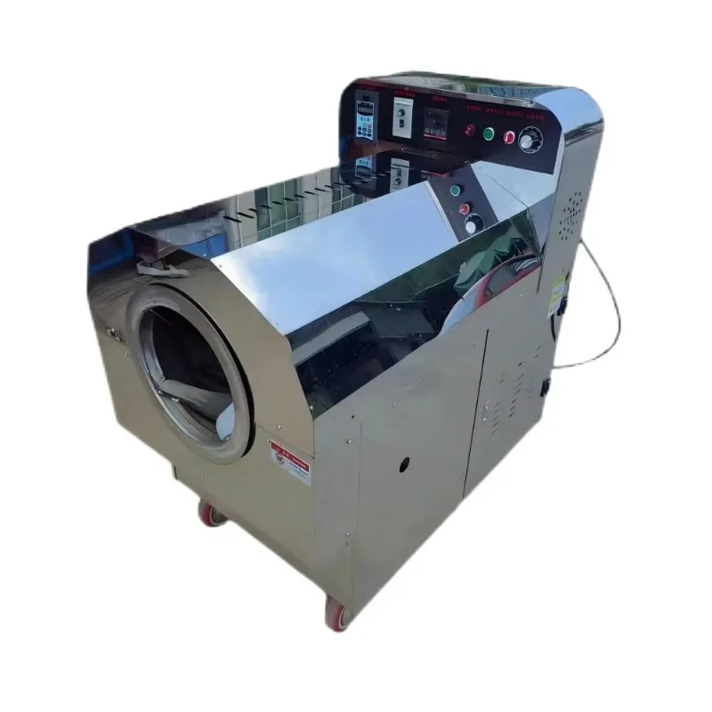 Multifunctional Automatic Stainless Steel Peanut Soybean Corn Coffee Cocoa Cashew Nuts Grain Electromagnetic Roasting Machine