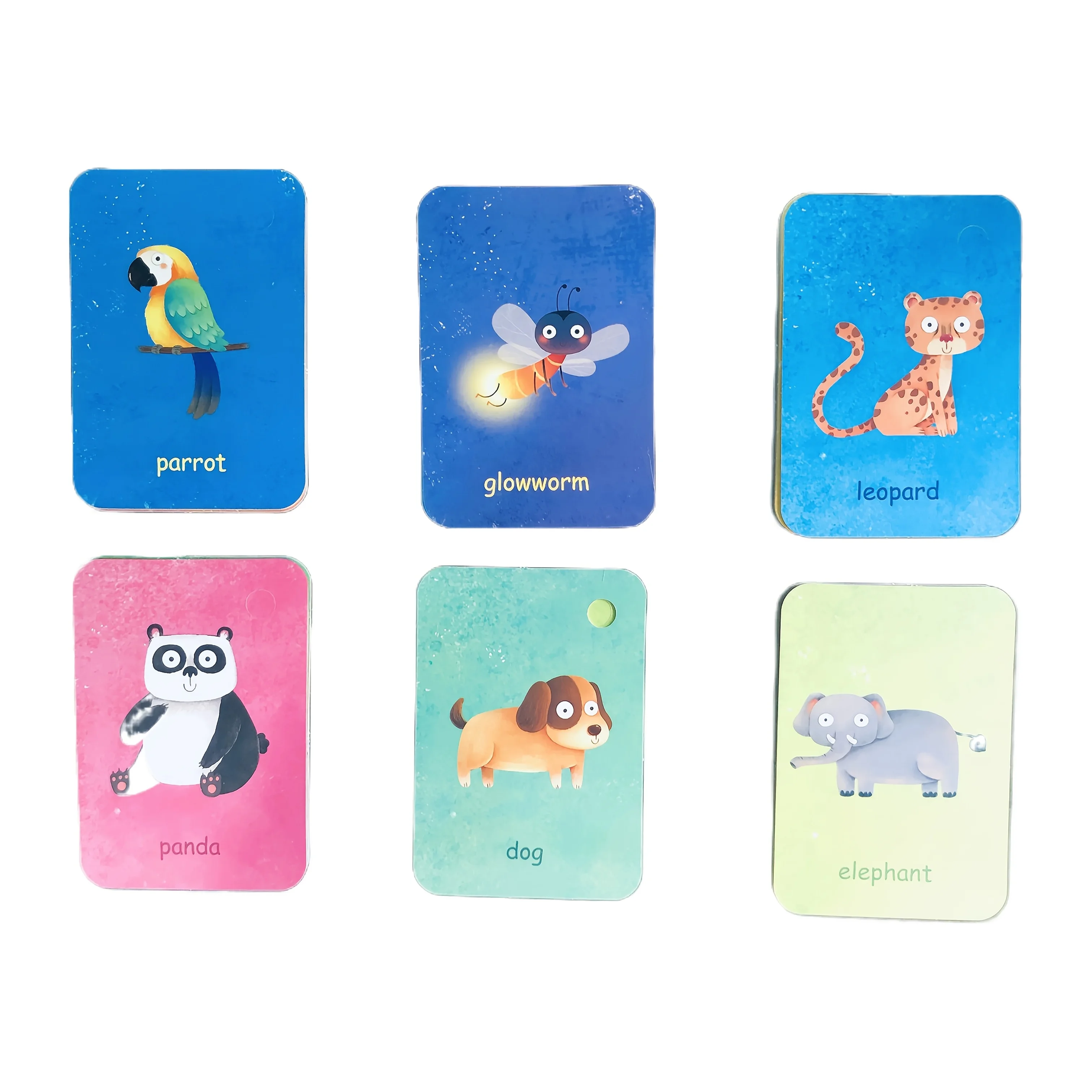 Cognitive bilingual word cards with fun memory tips for learning Chinese and English