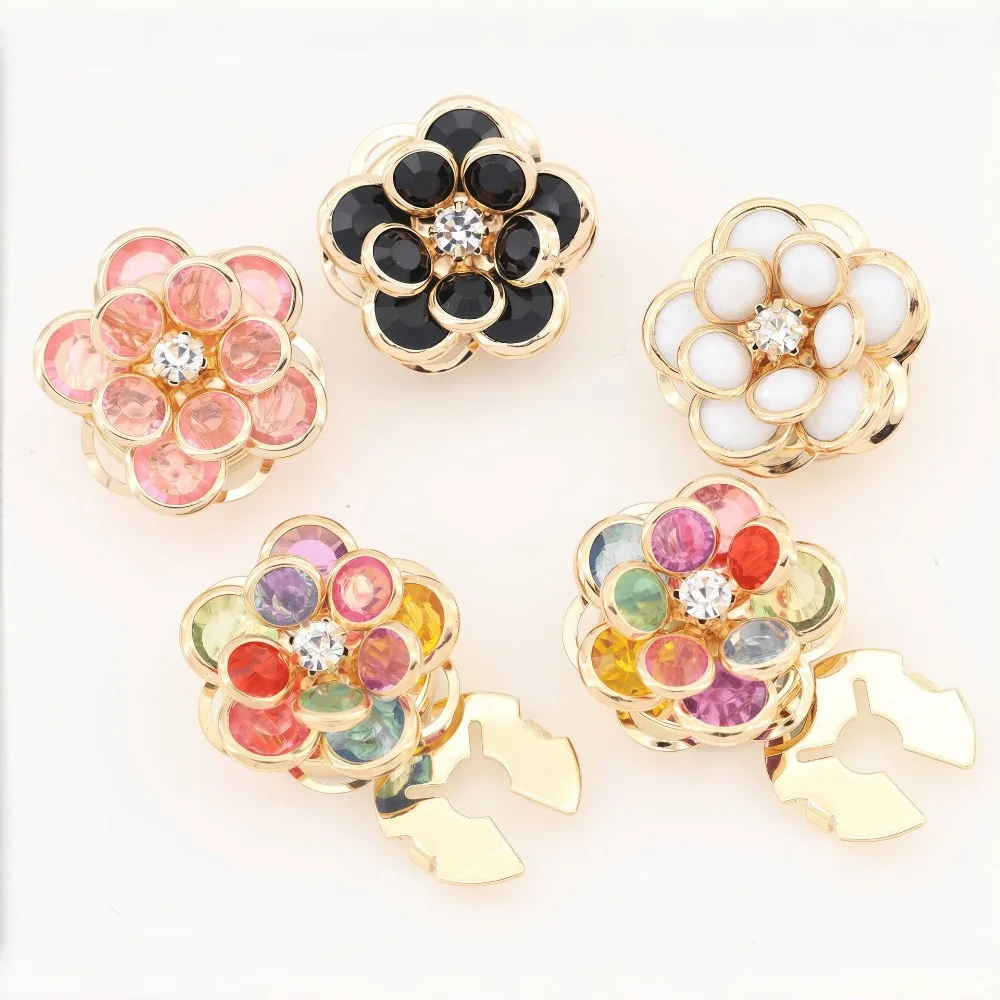 A Pair Turtle Button Cover Shirt Button Cap Clip-on Snap on Decorative Turtle Brooch for Wedding Suit Dress Accessories