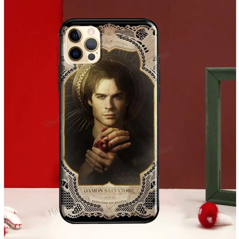 Damon Salvatore Vampire Diaries For iPhone 13 12 Pro Max Mini Cover Phone Case For iPhone 11 14 Pro Max XS X XR 7 8 Plus SE