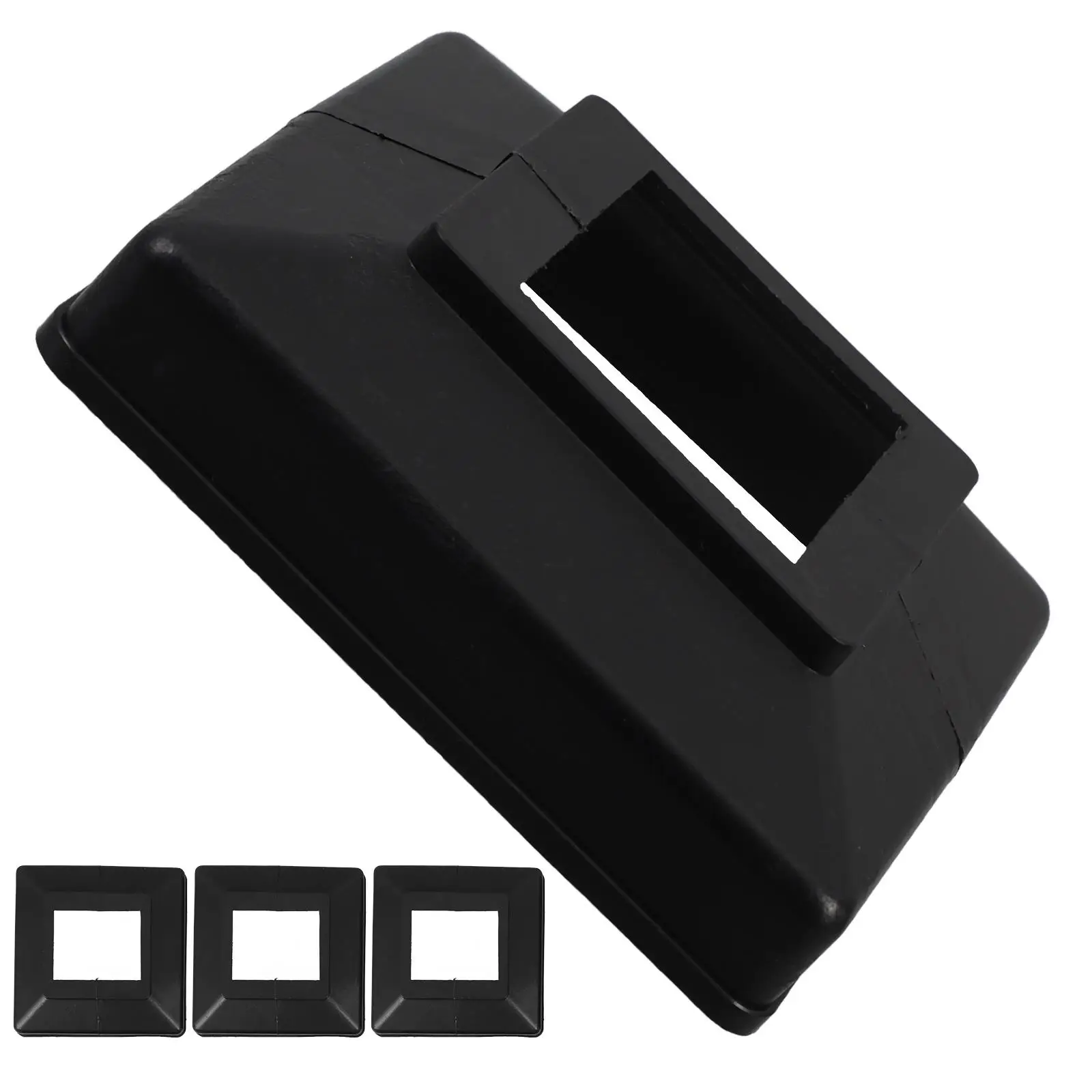 

4 Pcs Deck Post Base Cover Lamp Skirt Fixture Corridors Cap Plastic Fence Covers Replacement