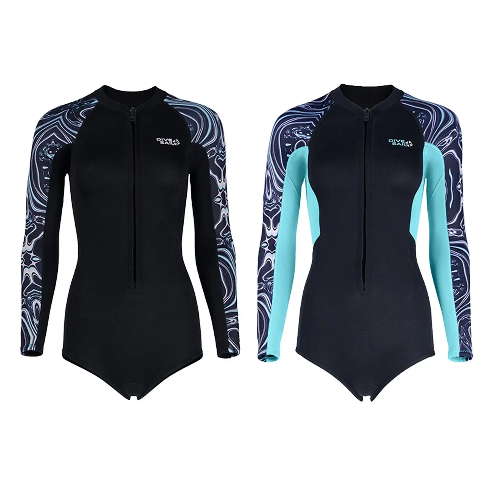 

Women Shorty Wetsuit Keep Warm Sun Protection Dive Skins Beachwear Swimsuit