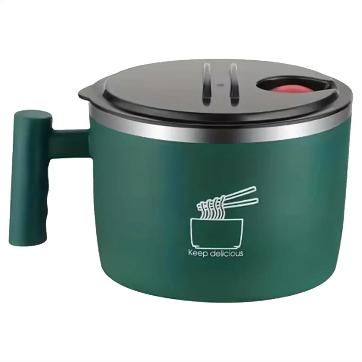 MALL Ramen Bowl, Lunch Container,1000ml Large Thai Soup Bowls, Cereal Bowls for Home, Kitchen, Camping Green