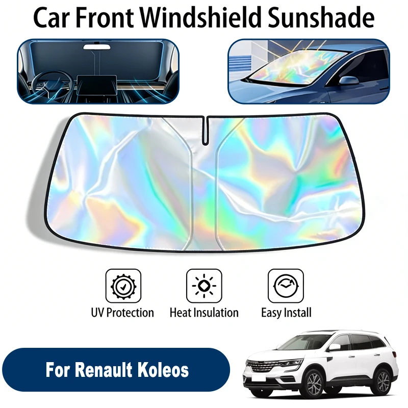 

Солнцезащитный экран на лобовое стекло для Renault Koleos, складной, отражающий УФ-излучение, защитный чехол для переднего окна, аксессуары