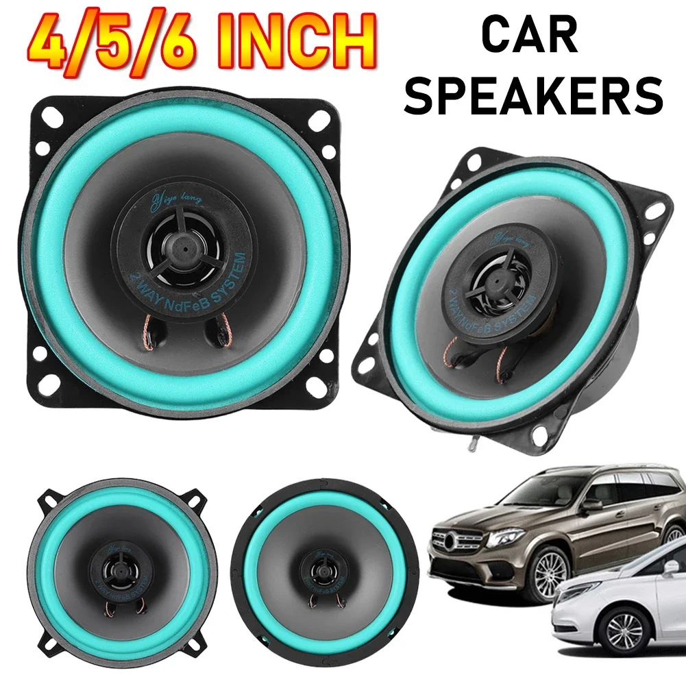 4/5/6 Inch Car Speakers Coaxial Subwoofer Universal Automotive Audio 100/160W HiFi Music Full Range Frequency Car Stereo Amagi
