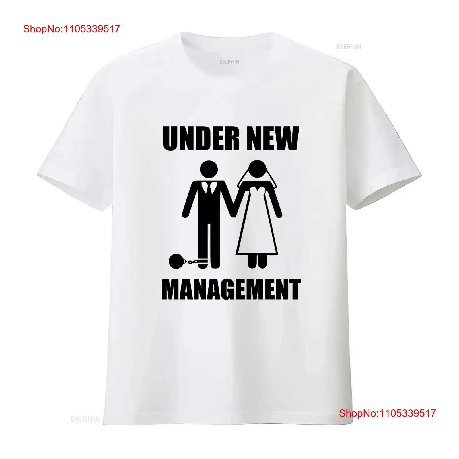 Under New Management Marriage T Shirt S 2XL long sleeves vintage Washed Soft Versatile Casual Stylish Slightly graphic vintage