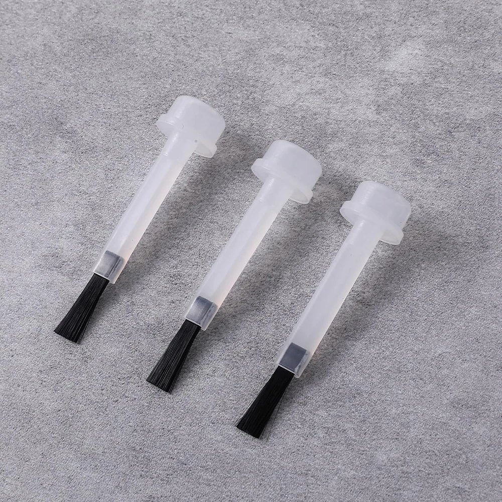 Vervangende nagellakborstelset Dip Powder Vloeibare manicurebenodigdheden Dual Head Nail Art Brush met platte borstel voor doe-het-zelf salongebruik