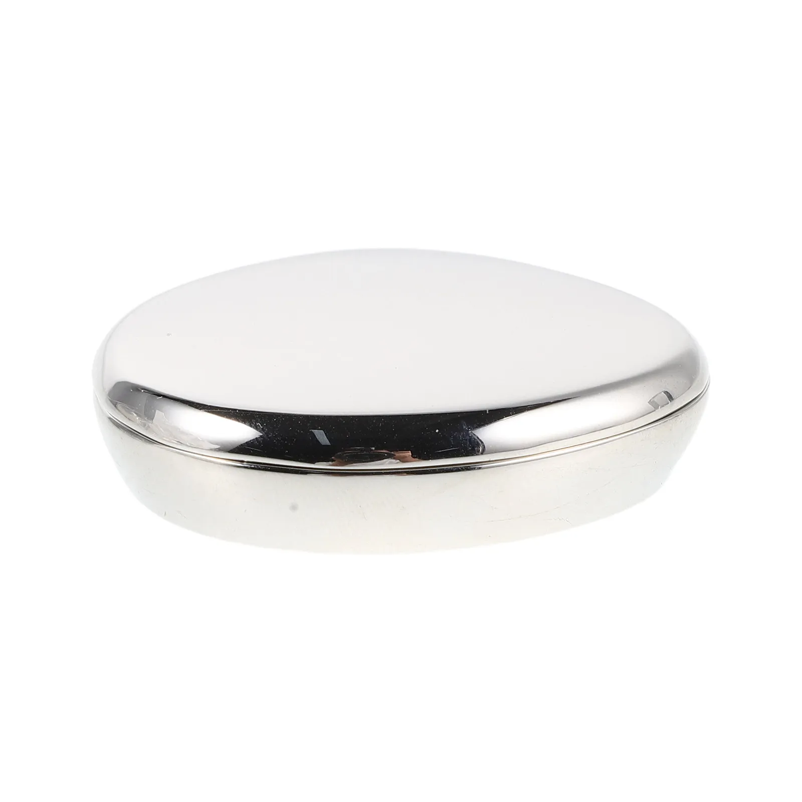 Solid Perfume Balm Holder Aluminium Alloy Refillable Box Swivel Lid Silver Portable Fragrance Case Travel Container