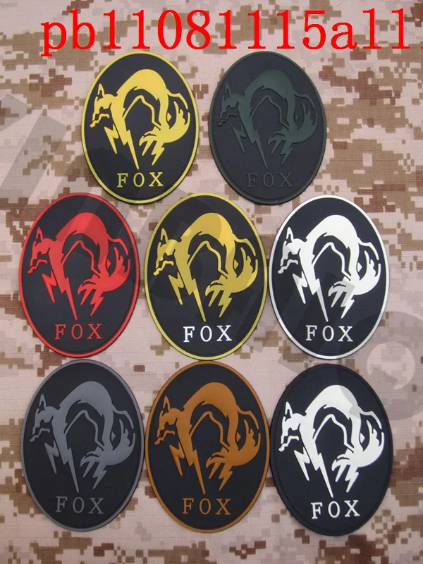 3D PVC Patch MGS Ghost FOX Morale Tactics Rubber