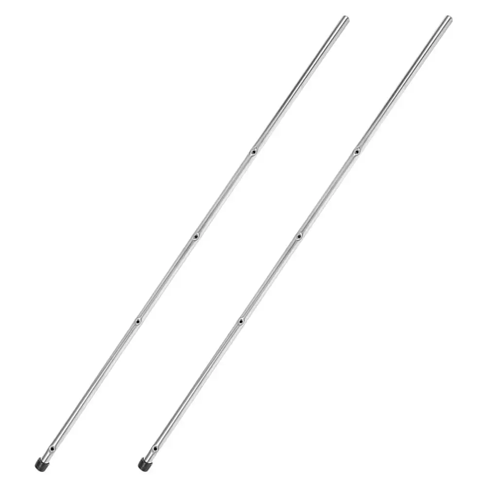 

2Pcs Heavy Duty Foosball Table Rods Replacement Iron Table Soccer Poles with Protective Caps for Adults Smooth Gameplay