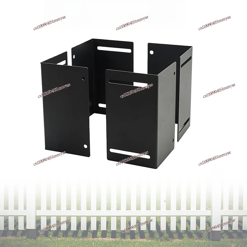 Adjustable Post Protector Metal Post Protection Kit for Wooden Mailboxes, Fences