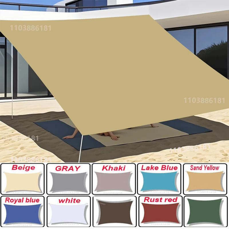 wasserdichte Markise, Sonnensegel für Garten, Strand, Camping, Terrasse, Schwimmbad, Markise, Zelt, Sonnenschutz im Freien.