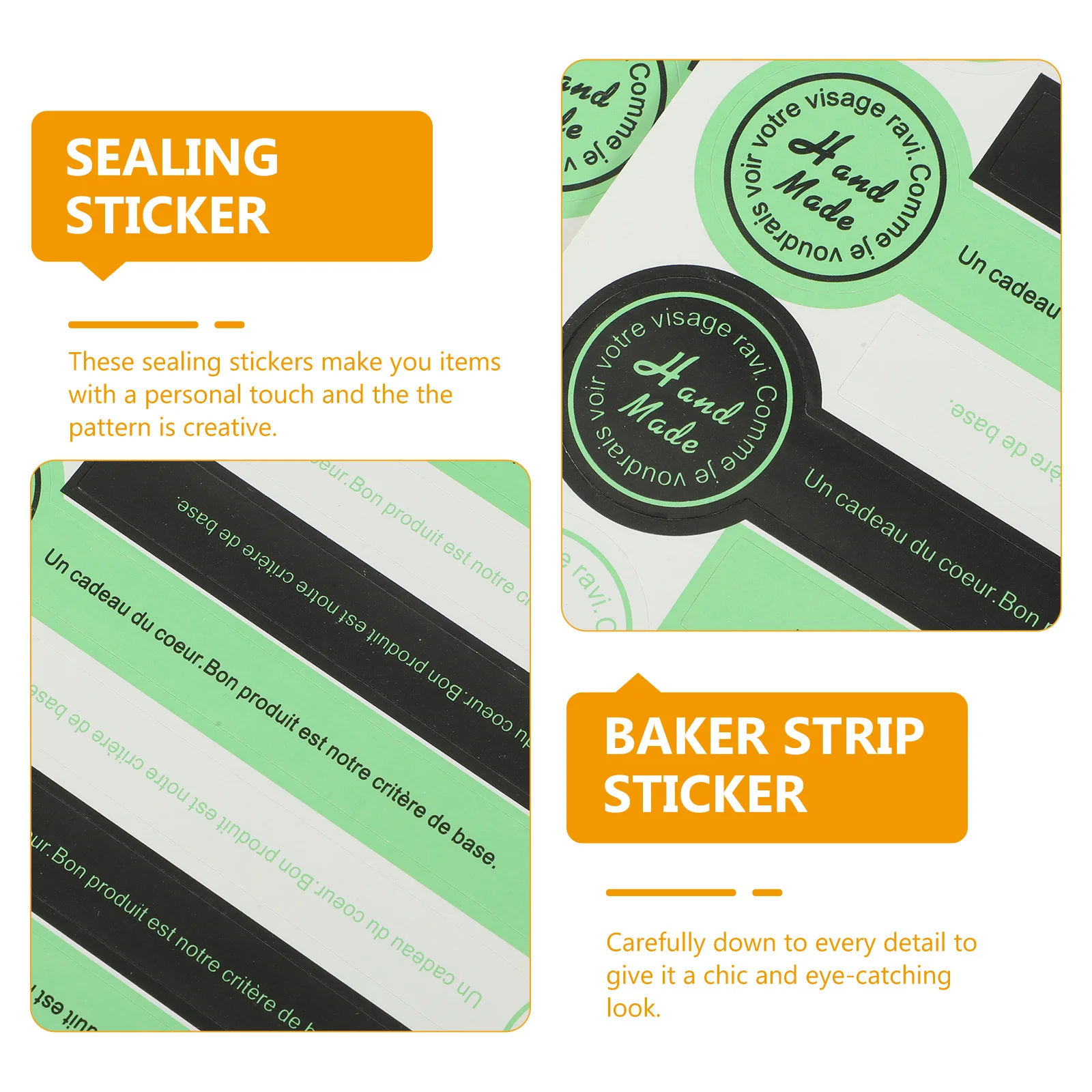 

Sealing Sticker Labels For Baking Diy Gift Packaging Decorative Strip Adhesive Stickers Envelope Candy Bag Seal Decals