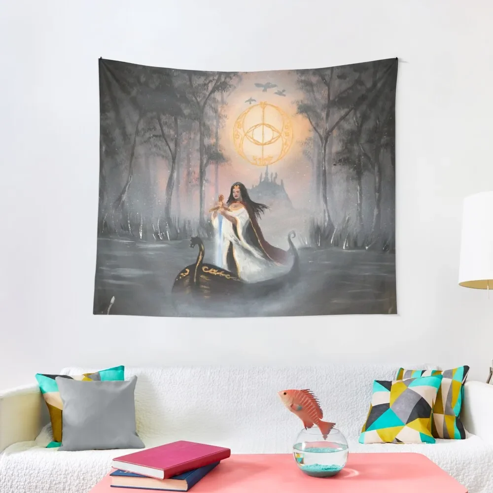 

Avalon Fog - Chalice Well Tapestry Home Supplies Japanese Room Decor Tapestry