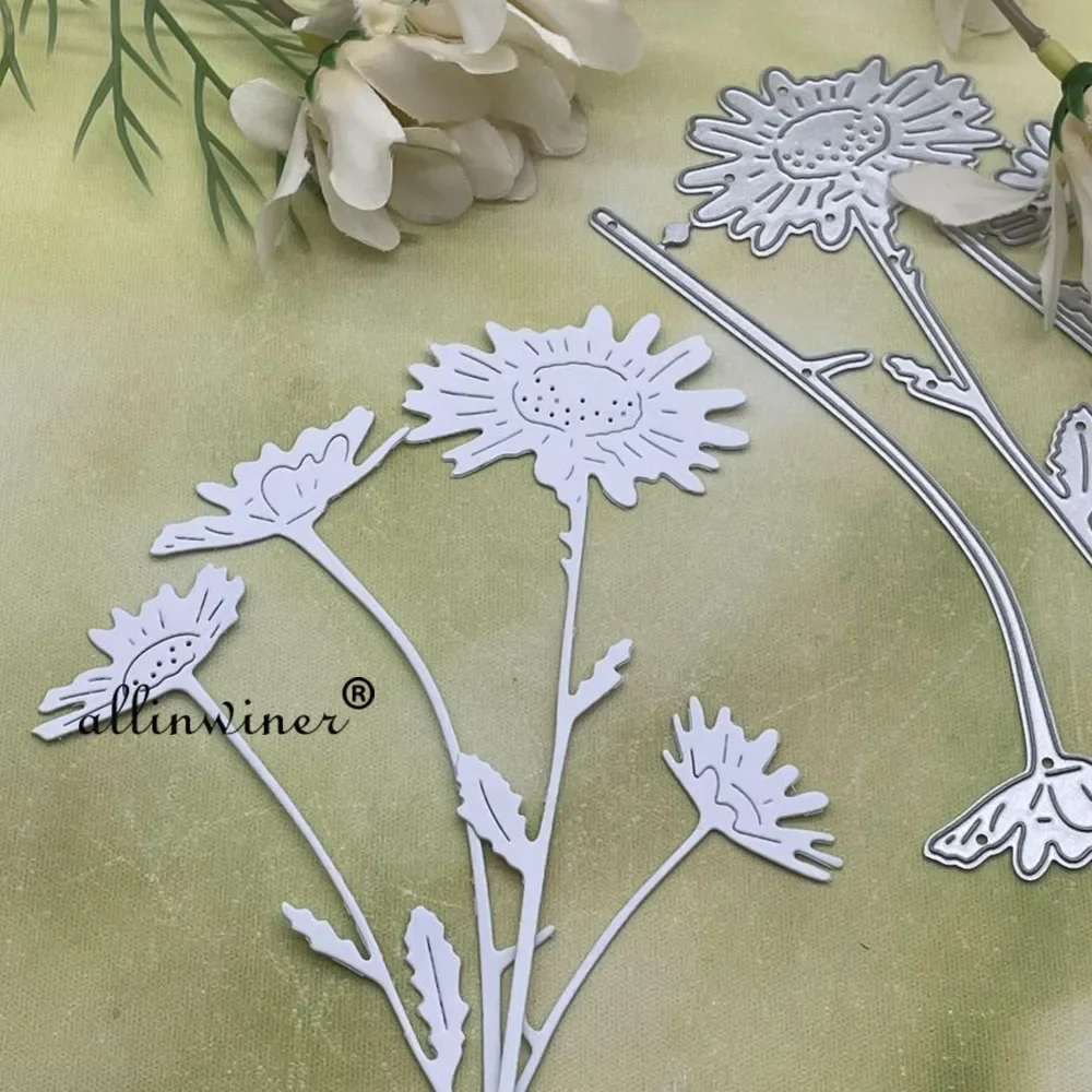 

Металлическая вырубная форма для декора из листьев и цветов, для скрапбукинга, тиснения, создания открыток и альбомов, трафарет для рукоделия