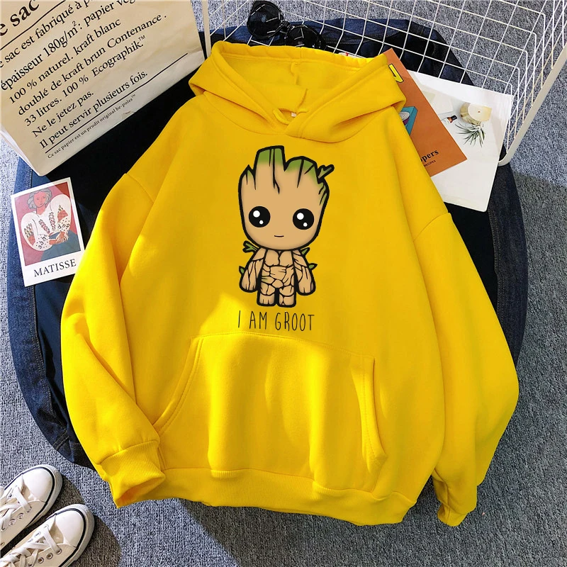 Anime Grappige Groot Heren Hoodies Unisex Sweatshirt Film Held Print Hoge Kwaliteit Baby Groot Hoodie Oversized Hoody Tops