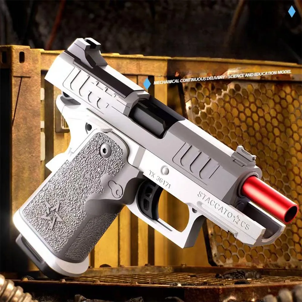 Stress Shot Beste speelgoedpistool voor volwassenen Jongens Dropship speelgoedpistoolpistolen zien er echte verjaardagscadeaus uit