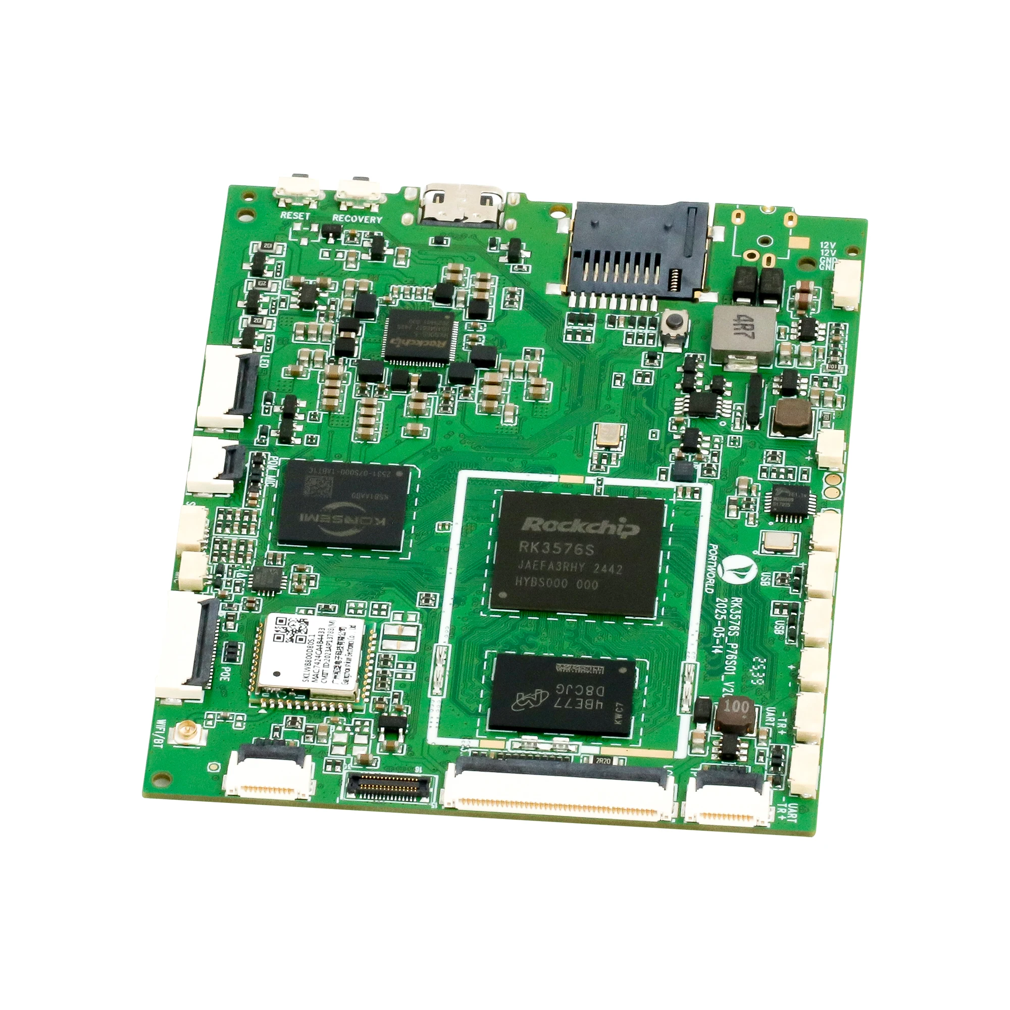 Portworld YC-P76S01 RK3576S Motherboard | WiFi 6 & BT 5.4 | Triple Screen Display | for Smart Signage & IoT Interactive Kiosks