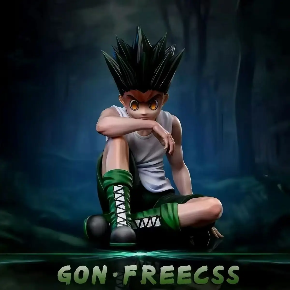 

Collection Anime Figures PVC Model White Hair Green Hair Boys Doll Tosy for Kids Girl Action Figure Gift Christmas Birthday