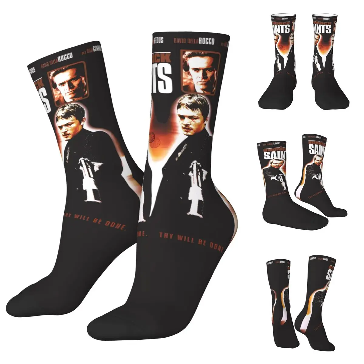 3D printing cosy Unisex Windproof The Boondock Saints Interesting Four Seasons Socks