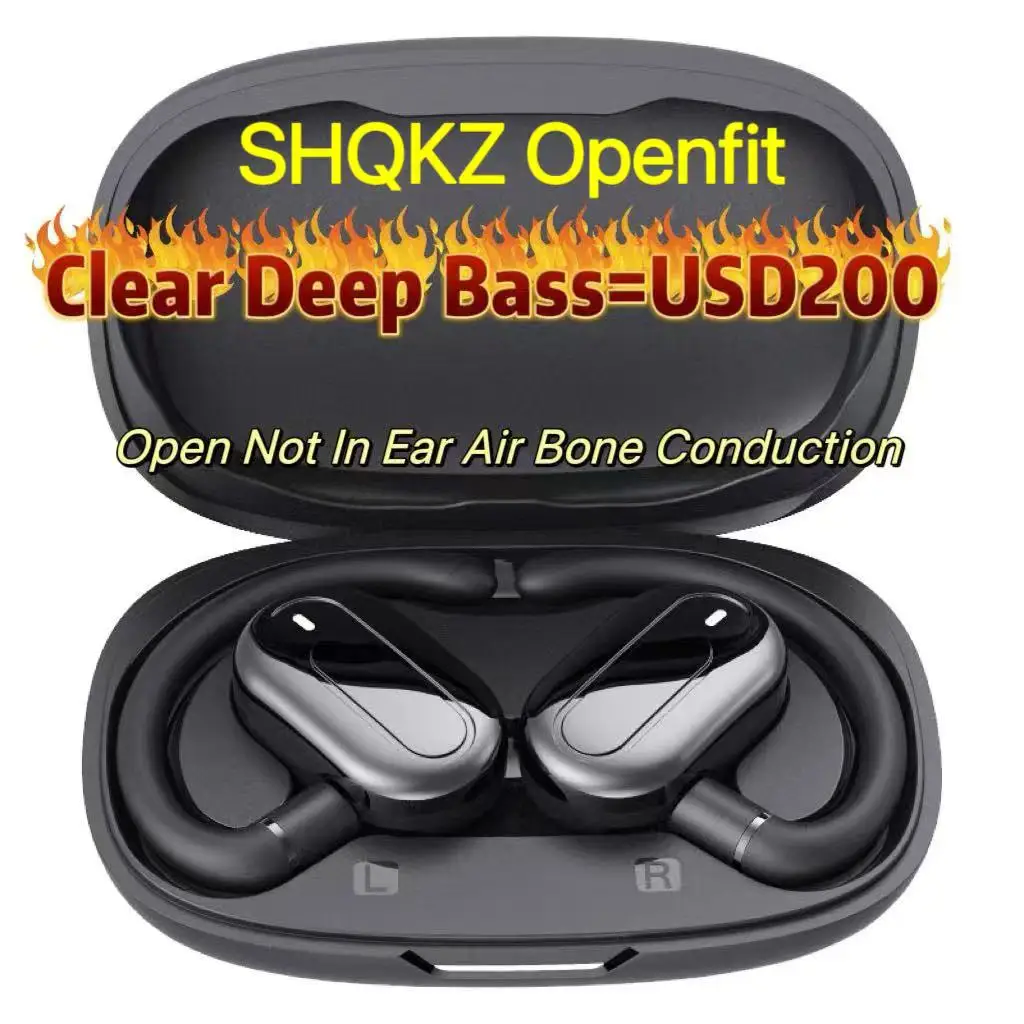 2025 for shokz openfit OWS crazy bass Bone conduction headphones open ear wireless Bluetooth earphones headsets HD mic earbuds