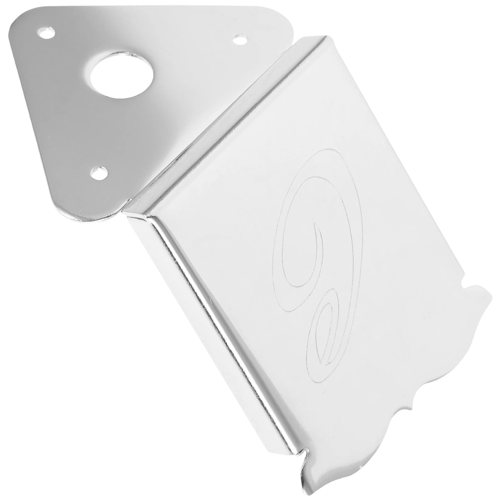 

M 8 String Bent Pattern Chrome Durable M Tailpiece For Instrument Metal Replacement Instrument Part Musical