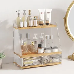 Nordic Acrylic Desktop Cosmetic Storage Box Bedroom Bathroom Drawer Type Skin Care Products Lipstick Jewelry Shelving