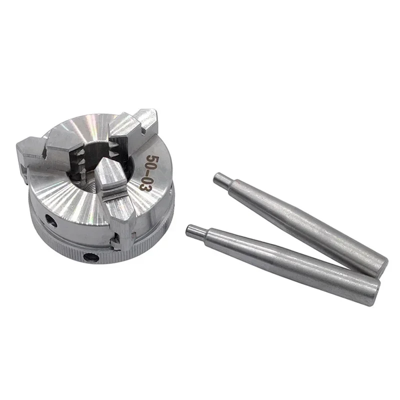 High Precision Cnc Wood Drill Chuck Mini Torno Manual Mandíbula Máquinas-ferramentas Torno Acessórios 50 mm