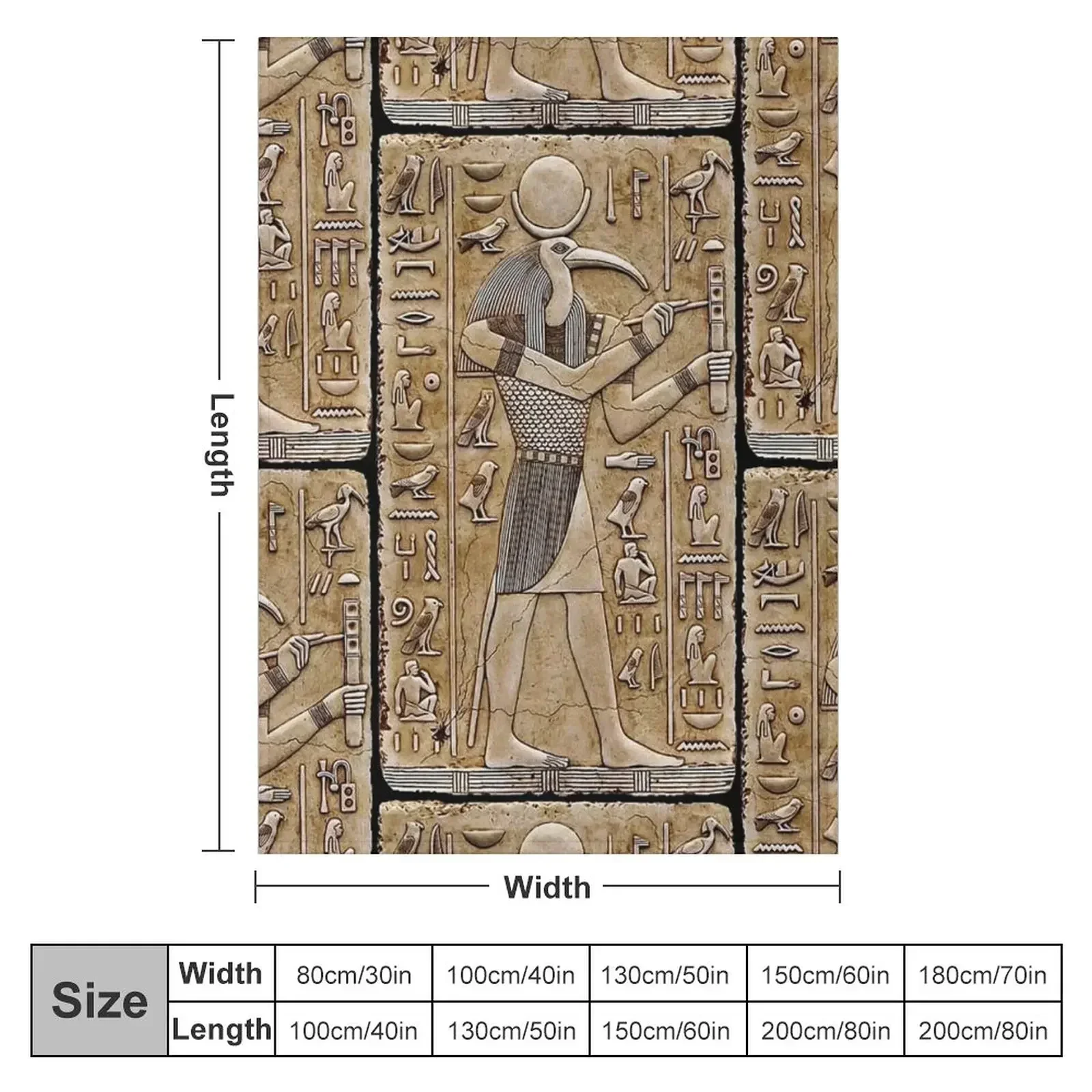 Thoth -Ancient Egyptian deity Throw Blanket Cute Sofa for winter Blankets