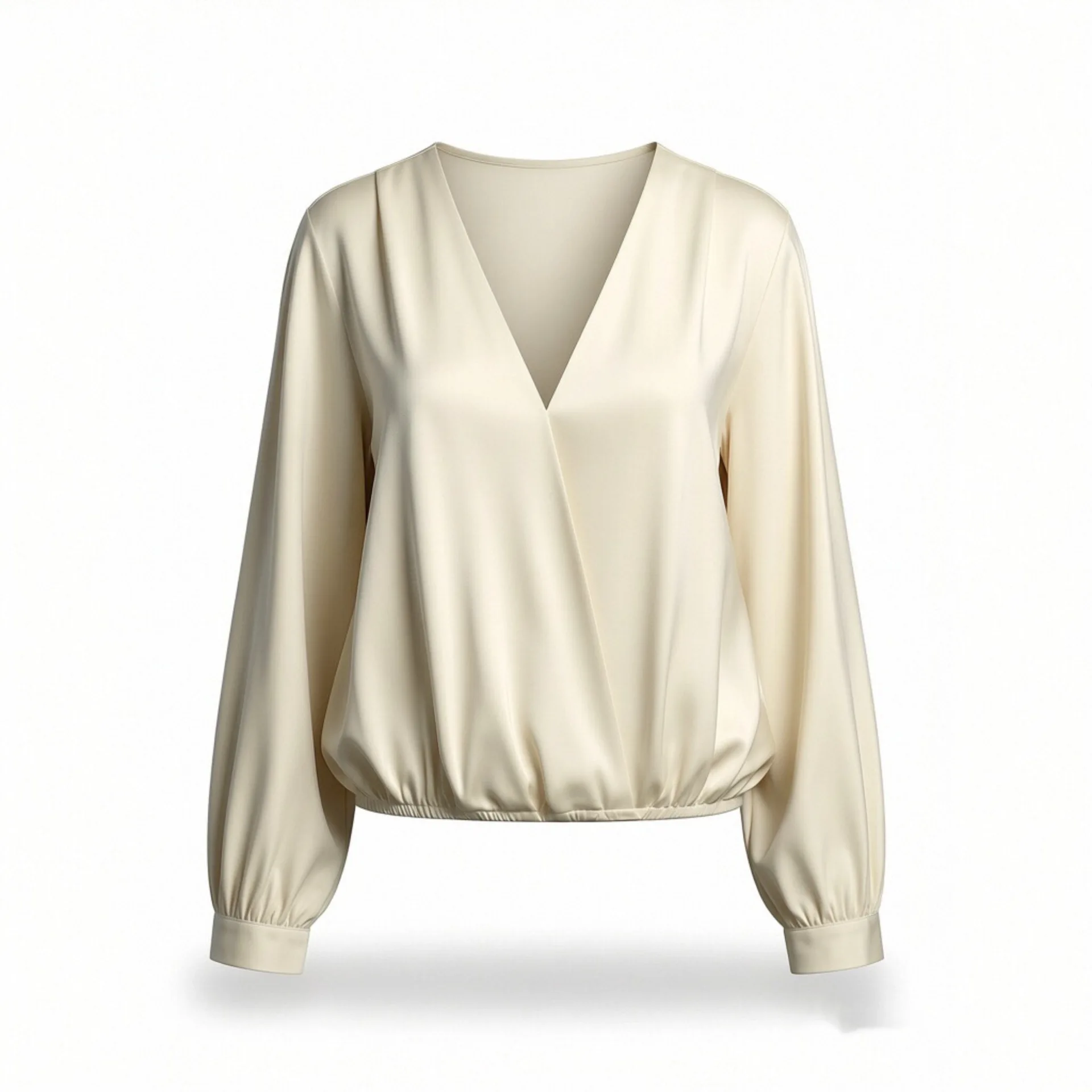 

Новая модная женская рубашка в европейском и американском стиле с двойным рядом пуговиц, из шелковой ткани с текстурой, коллекция «Withered Spring»