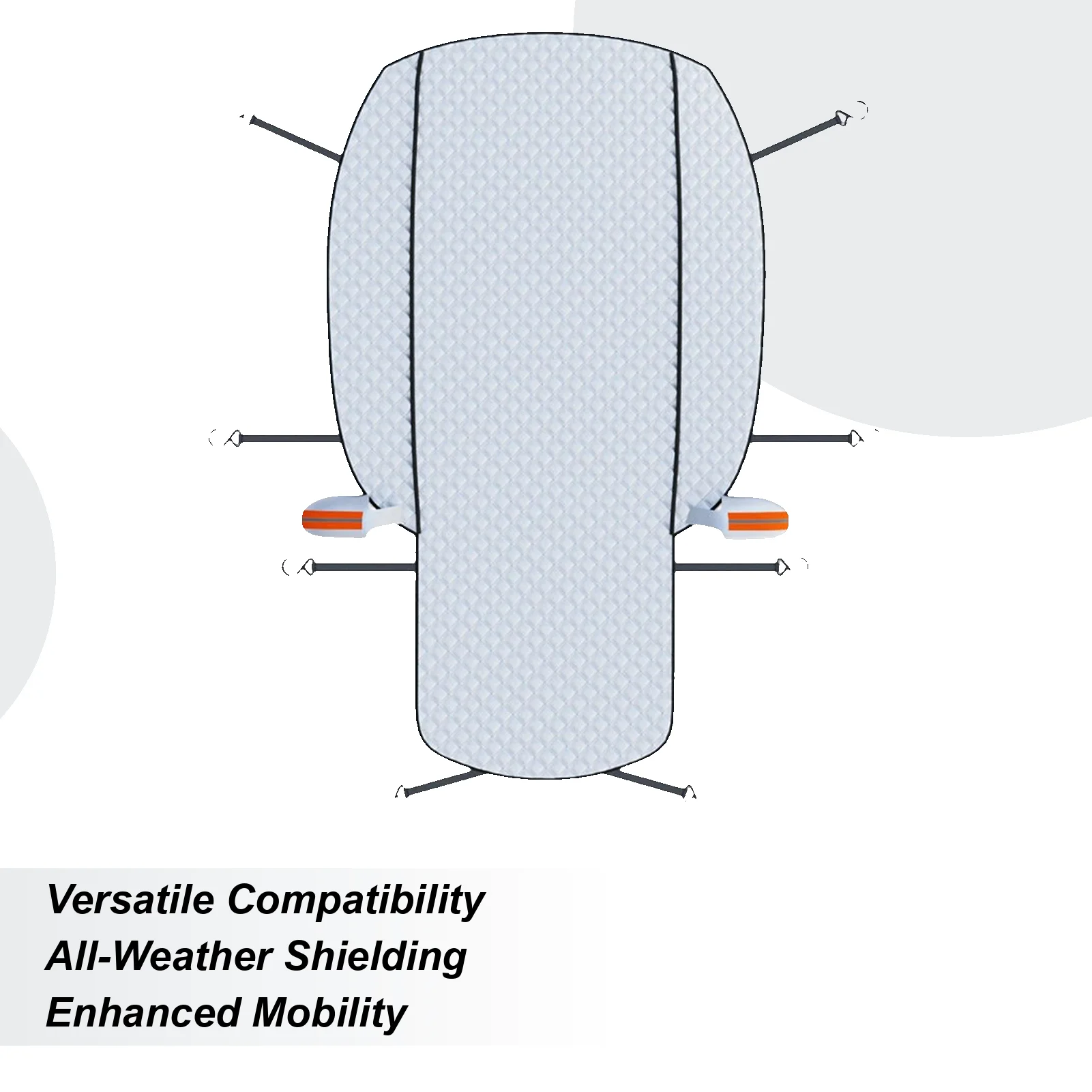 

Автомобильный снежный чехол, складной блокатор, защита от мороза, лобовое стекло, солнцезащитный козырек, полное покрытие для улицы, холодной погоды, грузовика, фургон