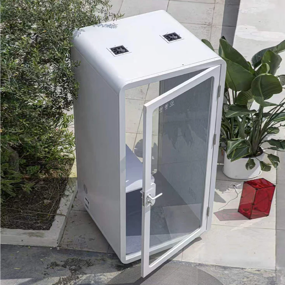 Easy-to-install soundproof cubicles,telephone cabins and office cubicles for stress relief and telephone calls.