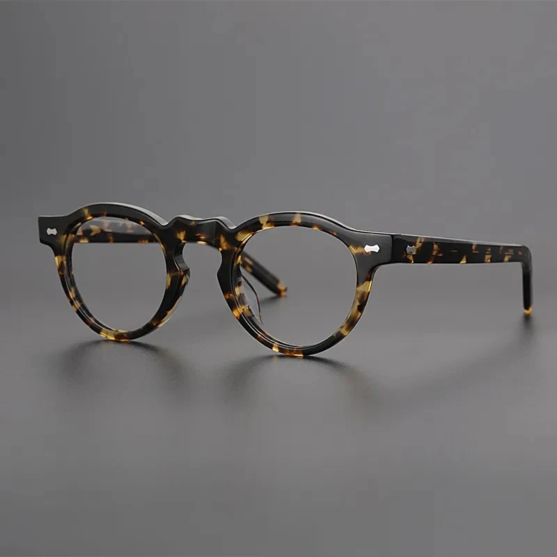 Top quality acetate glasses frame men designer brand handmade optical eyewear Myopia reading women prescription eyeglasses