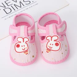 Baby Boy Girl First Walkers Newborn Cartoon Bee Soft Sole Non-slip Crib Prewalkers Infants Breathable Casual Shoes