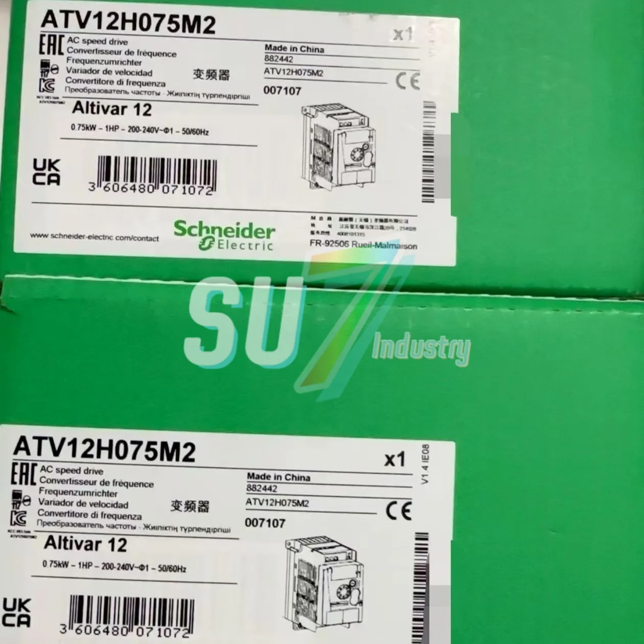 ATV12H075M2 ATV12HU22M3 周波数コンバータ 倉庫に新入荷