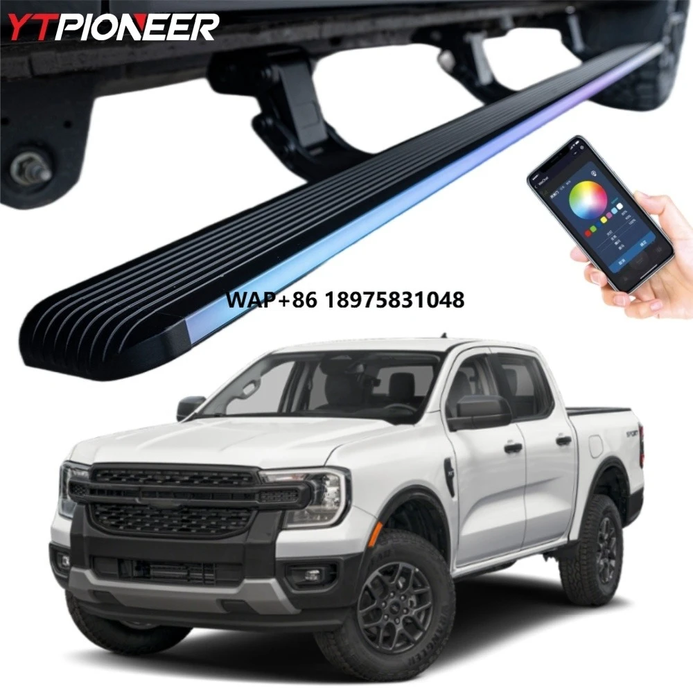 2022 2024 2026 New Next Gen T9 Raptor Wild Track Pickup Truck Black Power Running Boards Electric Side Steps