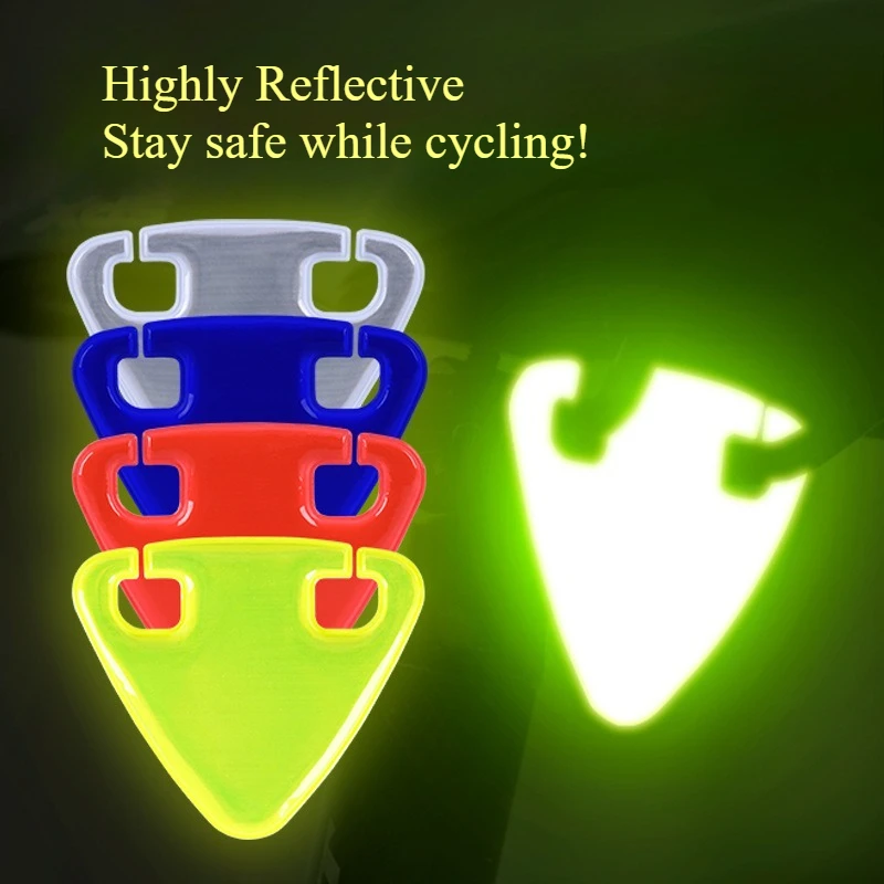 3pcs Bicycle Reflective Sticker High Visibility Warning Decal Night Riding Safety Reflector for MTB Road Bike Accessories