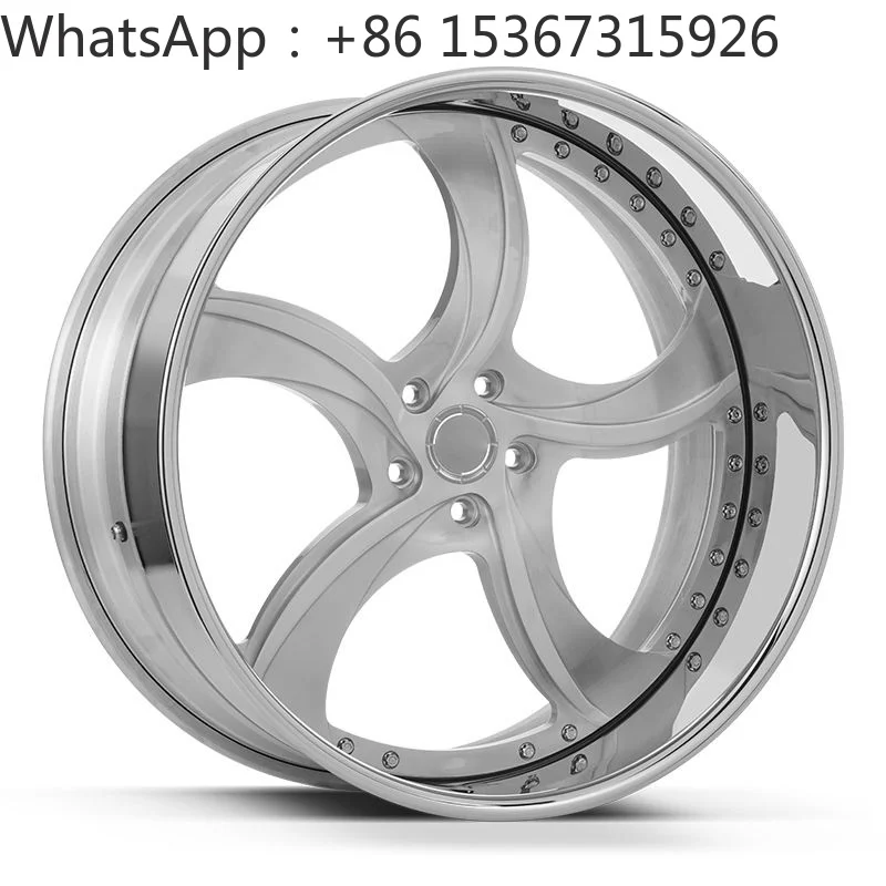 18 20 22 24 26 28 Inch 2-Piece Custom Forged Wheel Rims Multi PCD 5x120 5x114.3 5x112 5x130 Passenger Car Rims