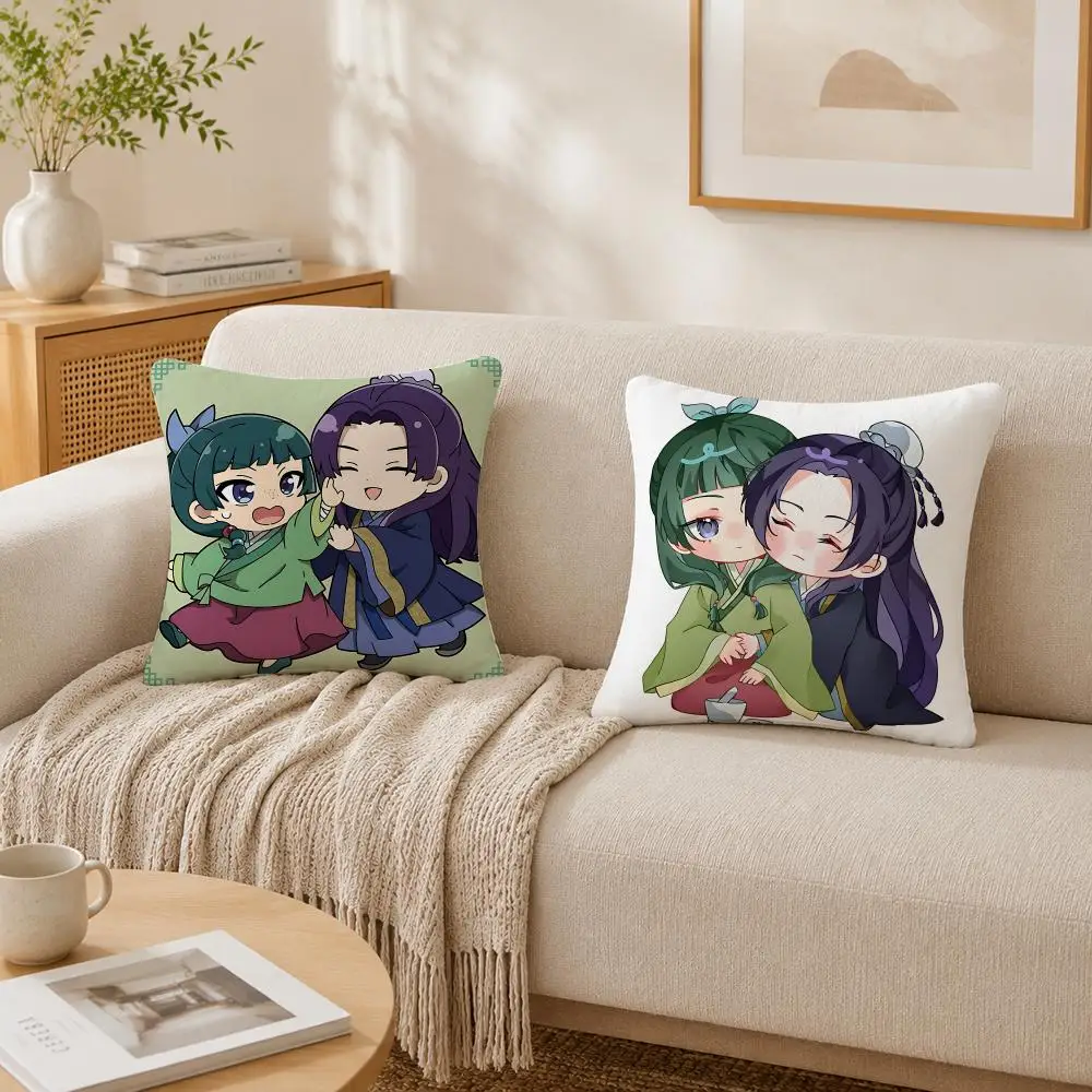 Japanese Anime The A-Apothecary Cushion Cover Plush Decorative Pillow Case With Hidden Zipper Fashion Room Decor For Home
