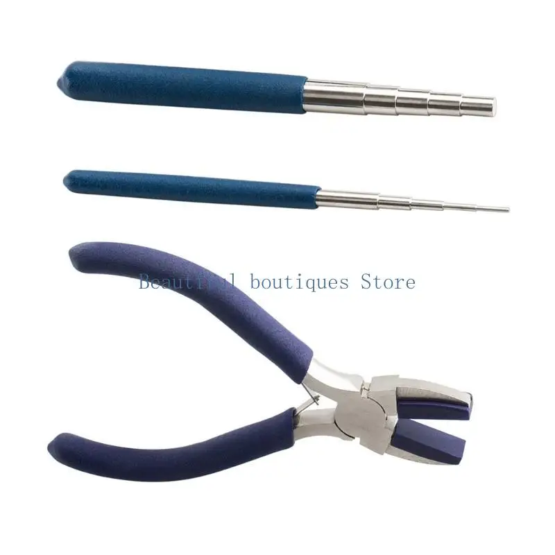 

U4LF Professional Wire Bending Jig Set with 3 Pegs Craft Accessory for Jewelry Making Designs and Ornament Creation