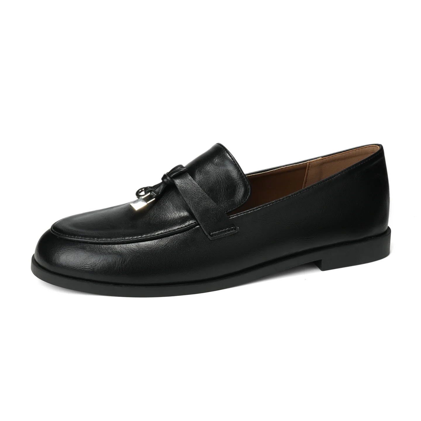 Women's Leather Flats Tassel Loafers Slip-on Flat Moccasins Casual Office Work Shoes Comfortable Driving Shoes Women 2026