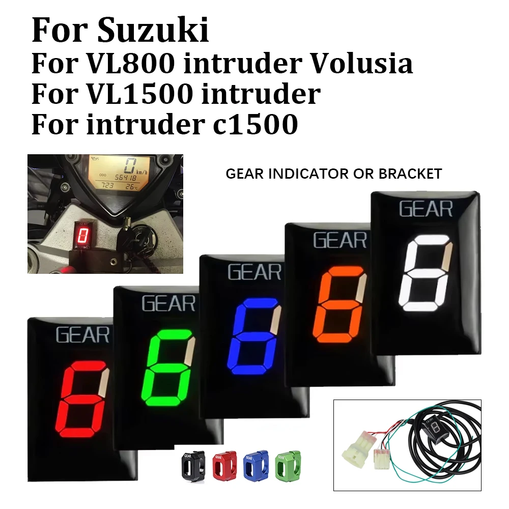 For Suzuki VL800 intruder Volusia VL1500 intruder c1500 Motorcycle Accessories Gear Indicator Gear Counter Display Speed Report