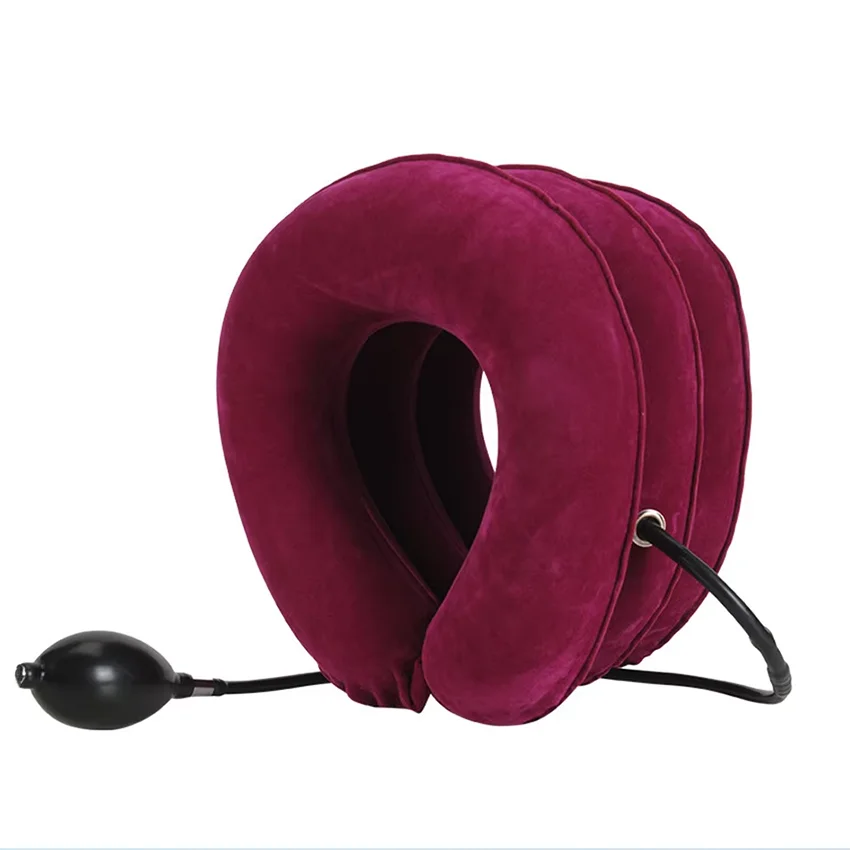 

Portable Thickened One Tube Cervical Traction Instrument with Full Velvet Inflatable Neck Traction