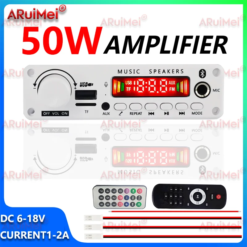 50W Amplifier Bluet…