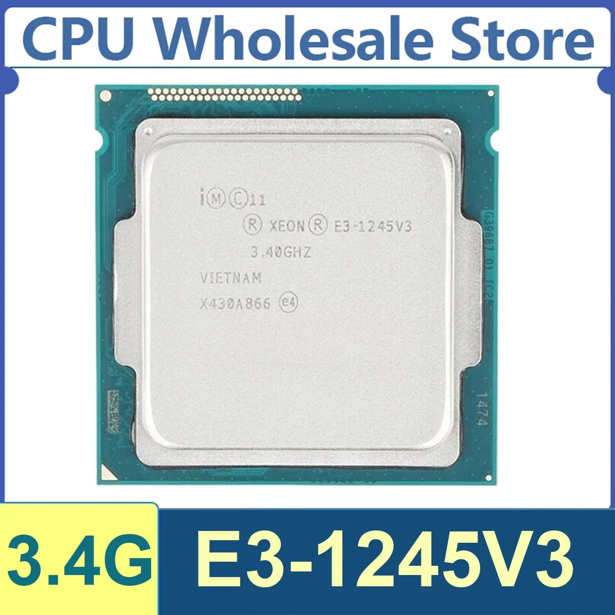 Xeon E3-1245V3 4 núcleos 8 hilos 3,4 GHz 80 W 8 MB de caché 22 nm LGA1150 SR156 DDR3 1333/1600 MHz Haswell HD Graphics P4600