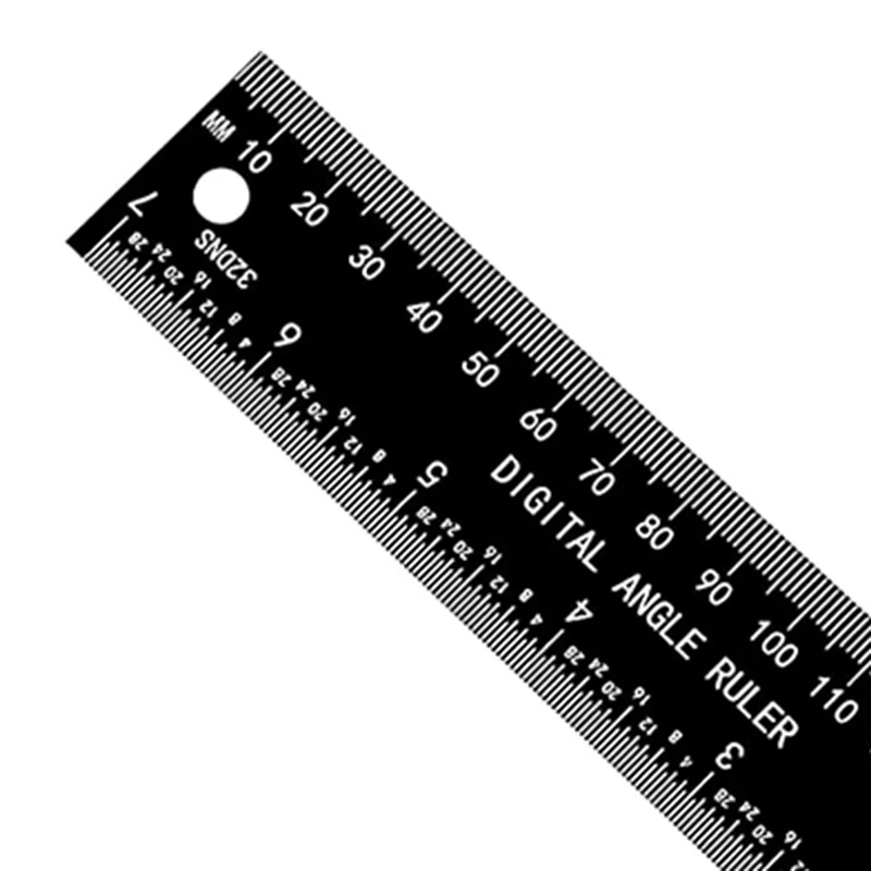 

A93E-Angle Finder Protractor, 2-In-1 Miter Saw Protractor, 200Mm ABS Angle Ruler, High Accuracy Miter Angle Measuring Tool